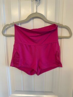 Capezio Hot Pink Performance Shorts adult medium. Super soft , high waist